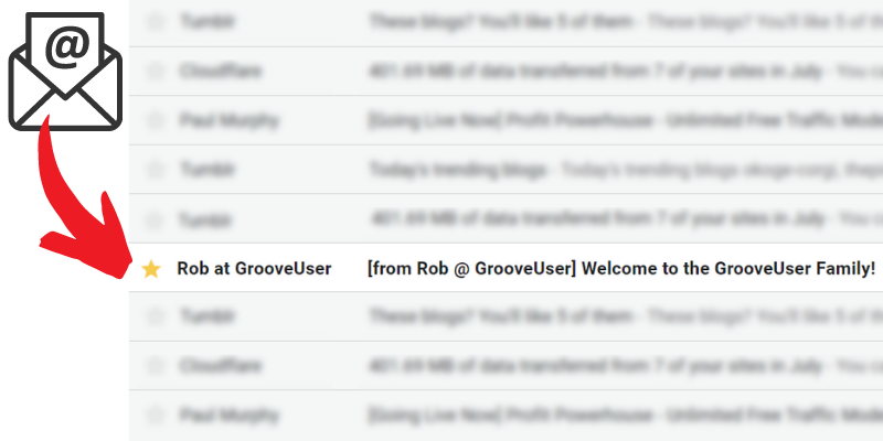 Email from Rob at GrooveUser